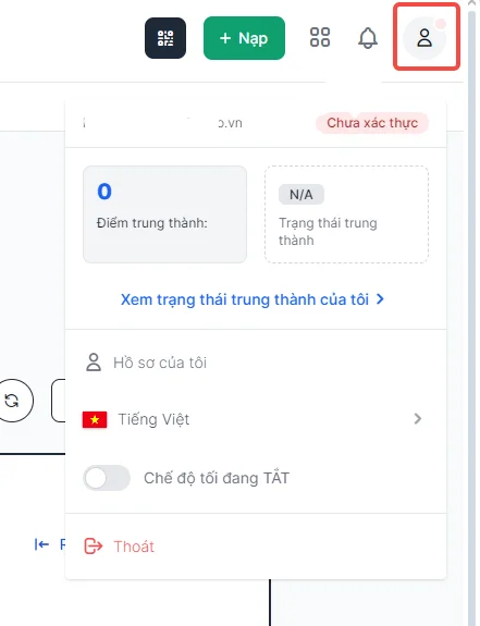 Không nhận được email Exness 2