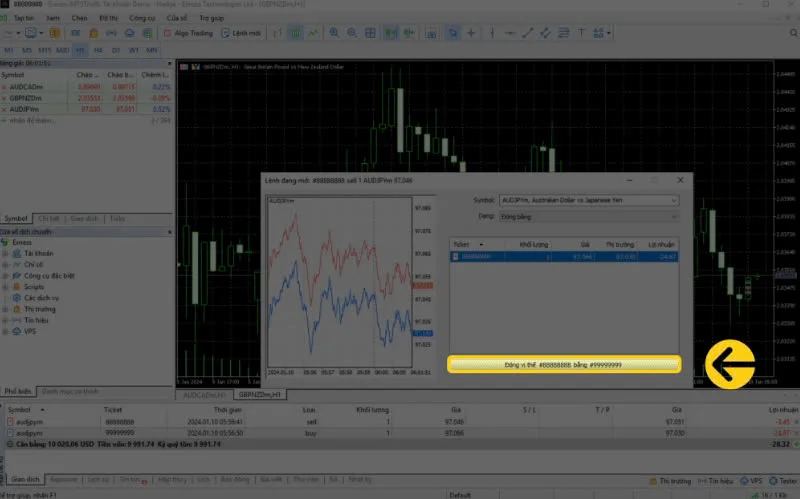 cách đặt lệnh trên Exness 9