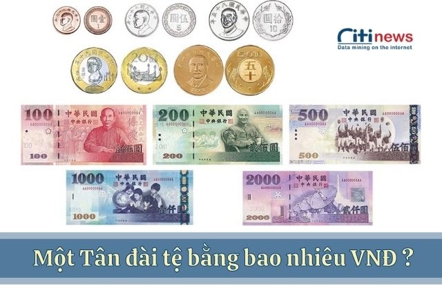 Tân Đài Tệ Đài Loan đang lưu hành