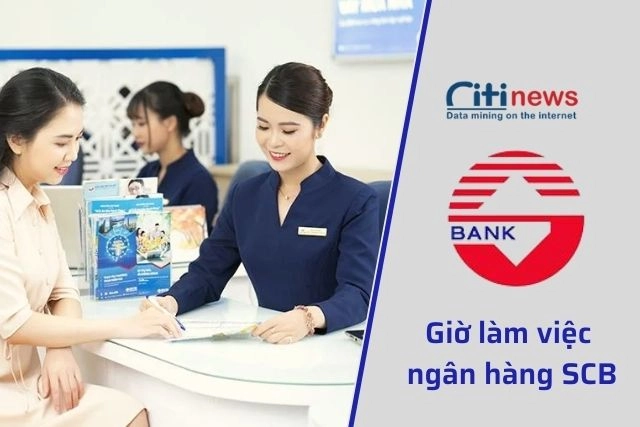 Thời gian làm việc của ngân hàng scb