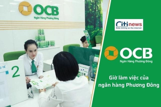 Thời gian làm việc của ngân hàng Phương Đông