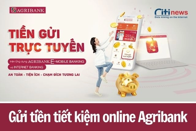 Hướng dẫn gửi tiền tiết kiệm online Agribank