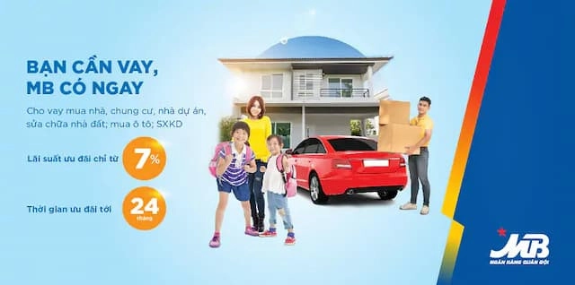 Điều kiện, thủ tục, quy trình vay thế chấp MBbank