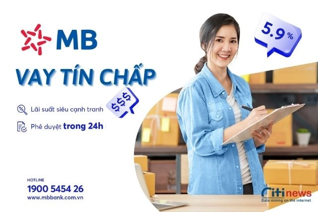 Các gói vay vốn tín chấp ngân hàng MBbank